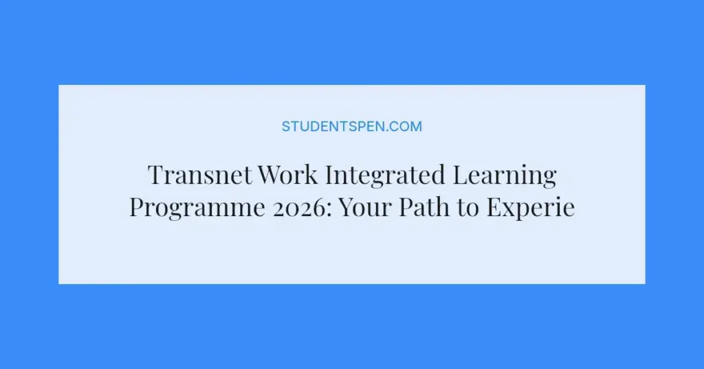 Transnet Work Integrated Learning Programme 2026: Your Path to Experience