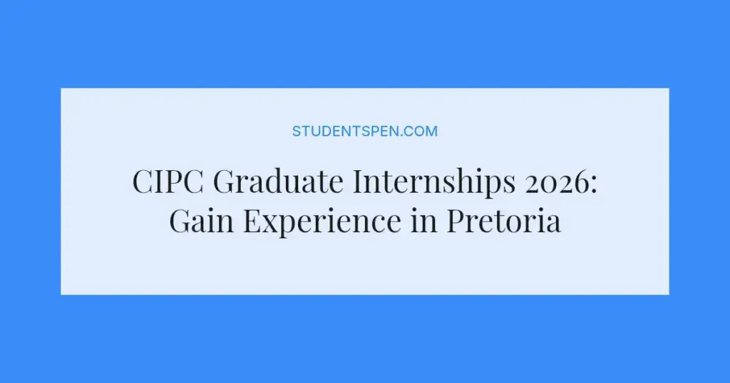 CIPC Graduate Internships 2026: Gain Experience in Pretoria