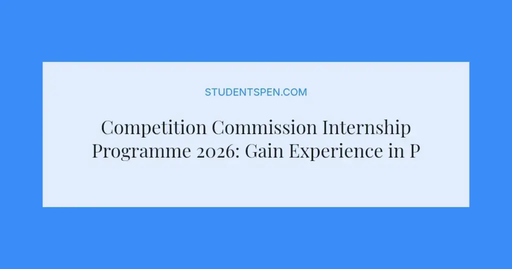 Competition Commission Internship Programme 2026: Gain Experience in Pretoria
