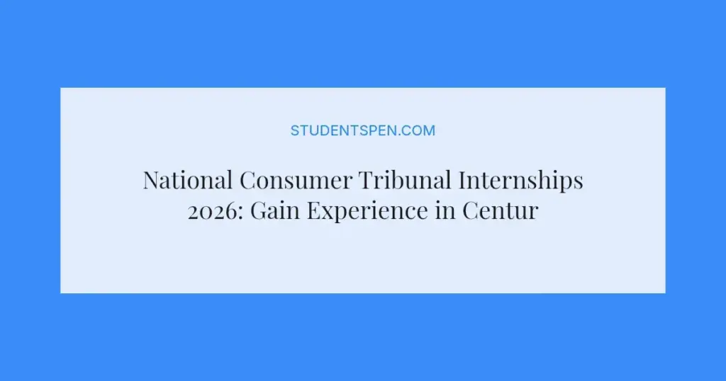 National Consumer Tribunal Internships 2026: Gain Experience in Centurion
