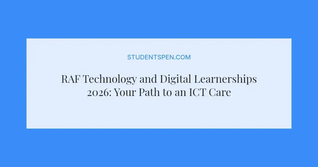 RAF Technology and Digital Learnerships 2026: Your Path to an ICT Career