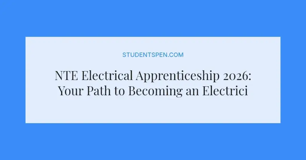 NTE Electrical Apprenticeship 2026: Your Path to Becoming an Electrician