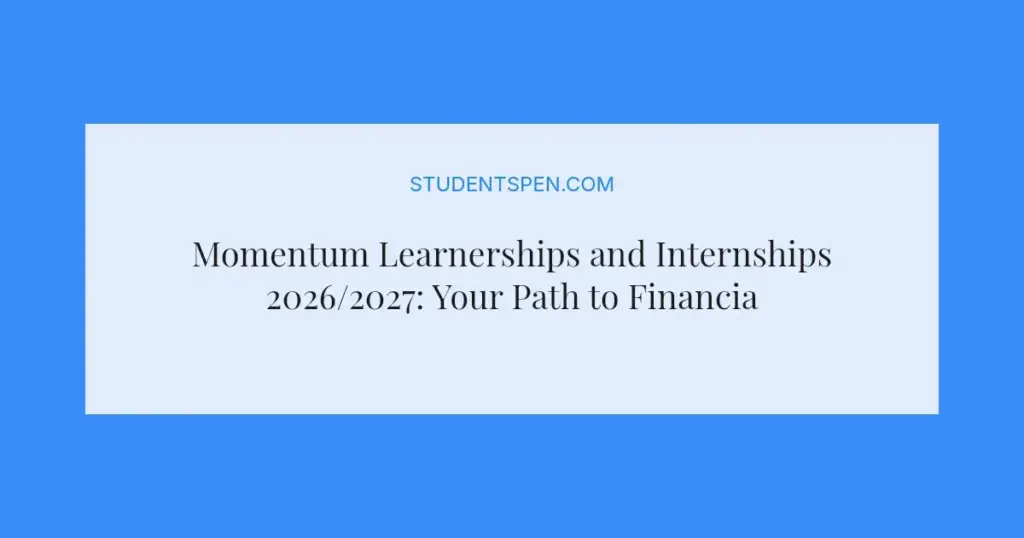 Momentum Learnerships and Internships 2026/2027: Your Path to Financial Services Experience