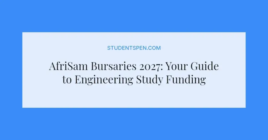 AfriSam Bursaries 2027: Your Guide to Engineering Study Funding