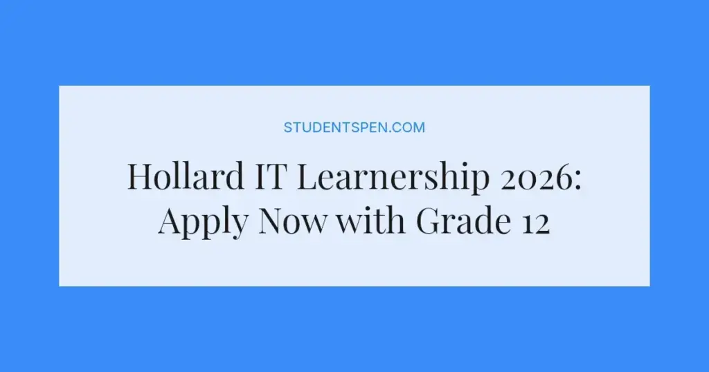 Hollard IT Learnership 2026: Apply Now with Grade 12