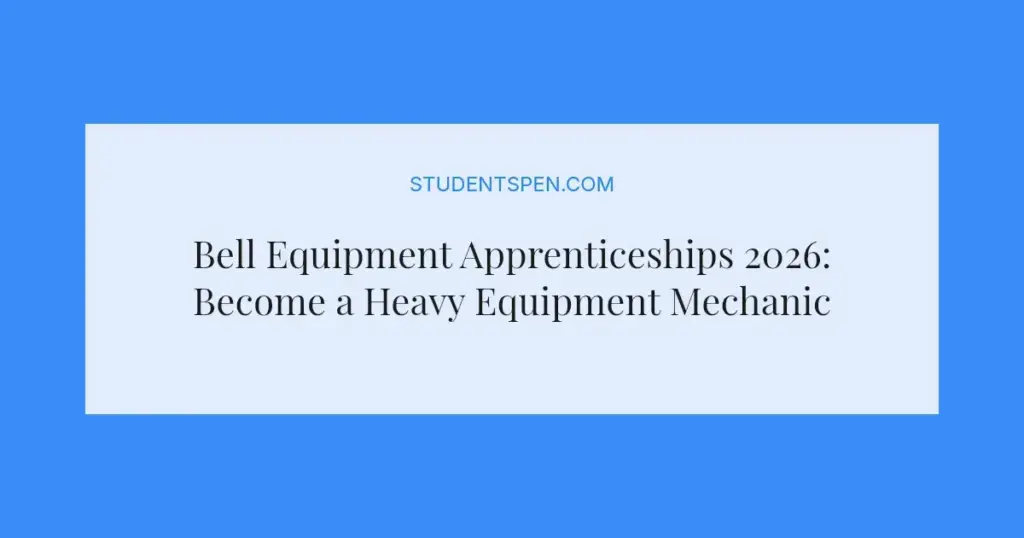 Bell Equipment Apprenticeships 2026: Become a Heavy Equipment Mechanic