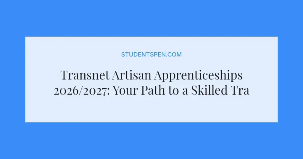 Transnet Artisan Apprenticeships 2026/2027: Your Path to a Skilled Trade